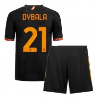 Koszulka piłkarska AS Roma Paulo Dybala #21 Strój Trzeci dla dzieci 2023-24 tanio Krótki Rękaw (+ Krótkie spodenki)